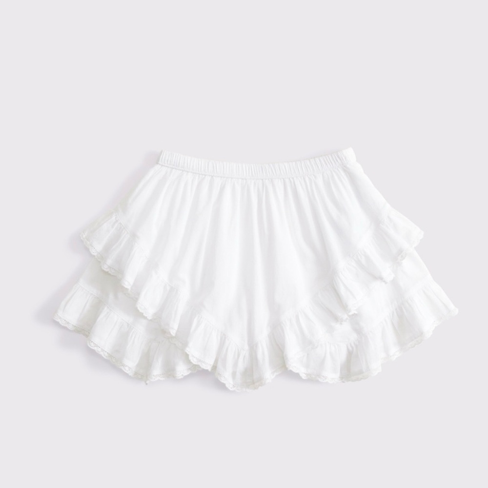 Abercrombie Ruffle Layered Mini Skort
